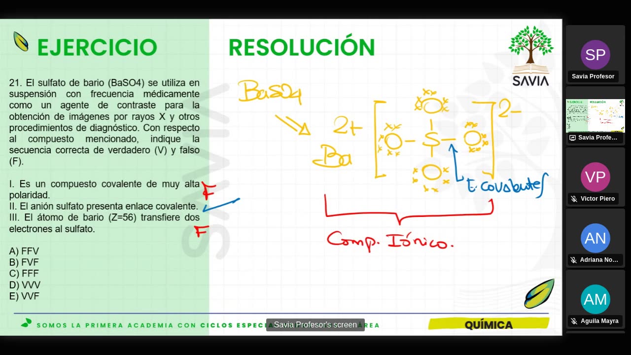 SAVIA SEMIANUAL 2024 | Semana 05 | Química S3