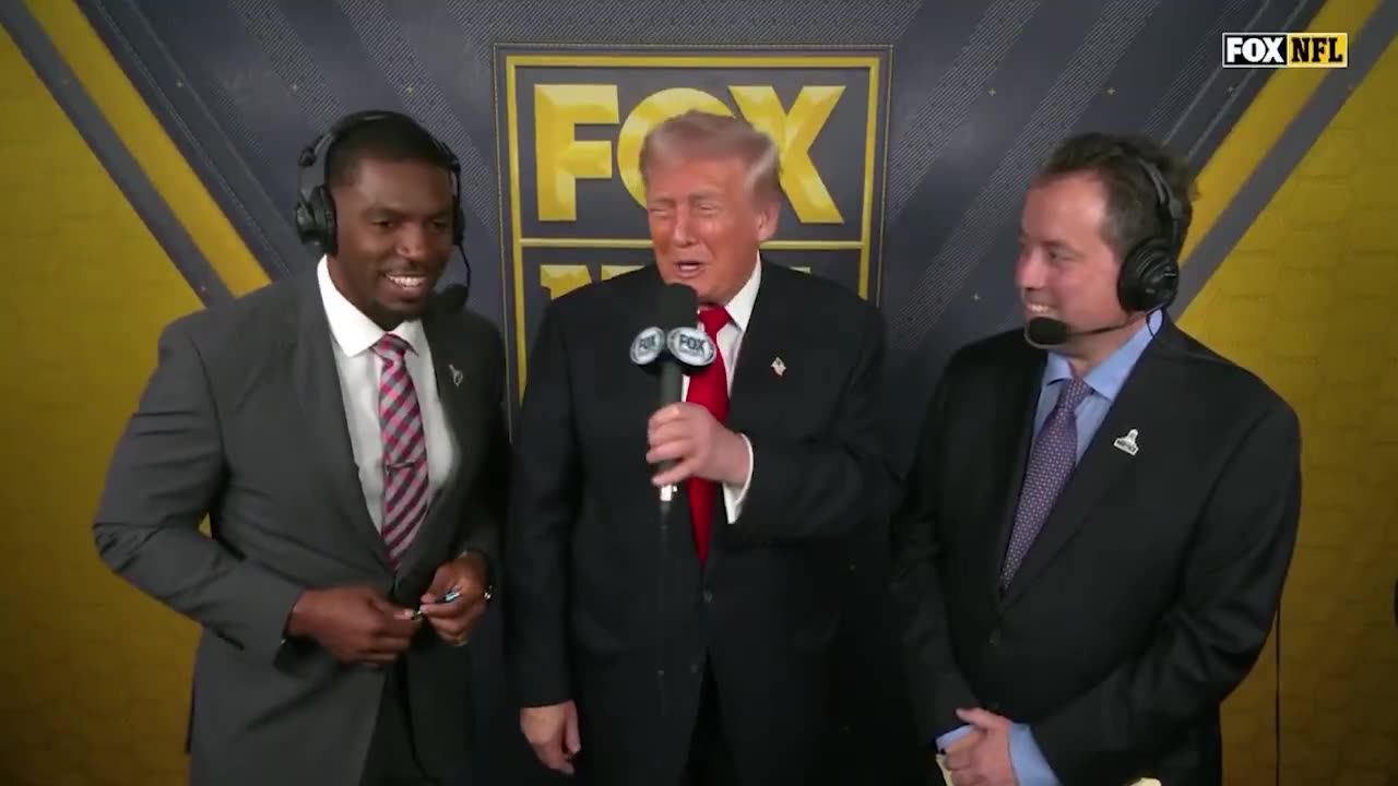 Trump calls a play at Washington Commanders game