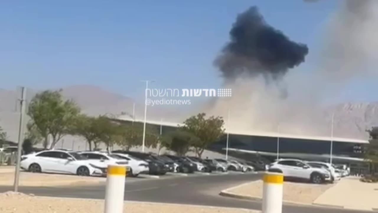 Suspected drone crash at Ramon Airport in Eilat