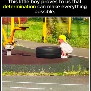This little boy reminds us that size doesn’t define success — determination does. 💪