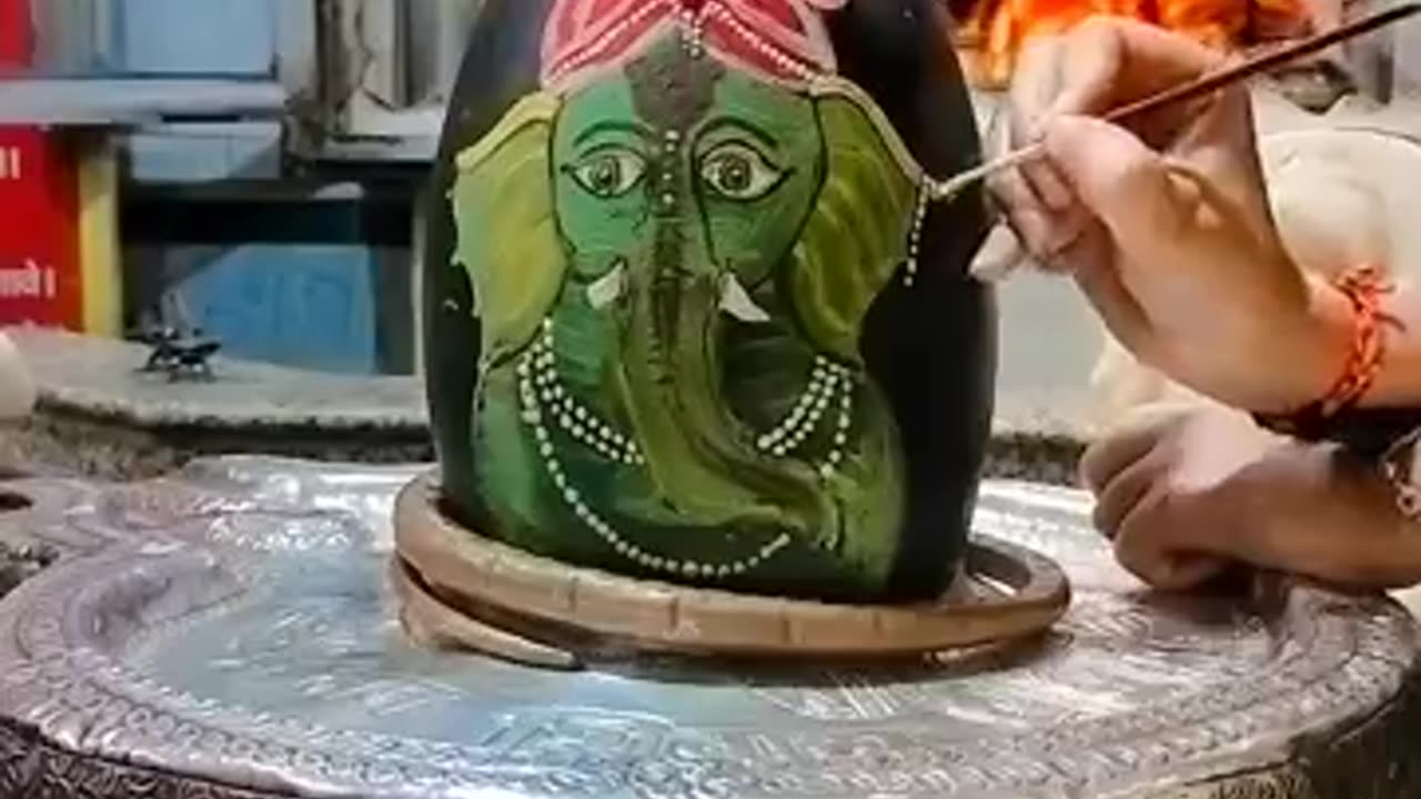 today shringaar shree ganesha #art #bhakti #sewa #mahade #shorts