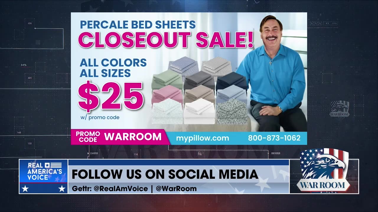 “Most Comfortable Sheets You’ll Ever Sleep On” Mike Lindell On Sheet Special For The WarRoom Posse