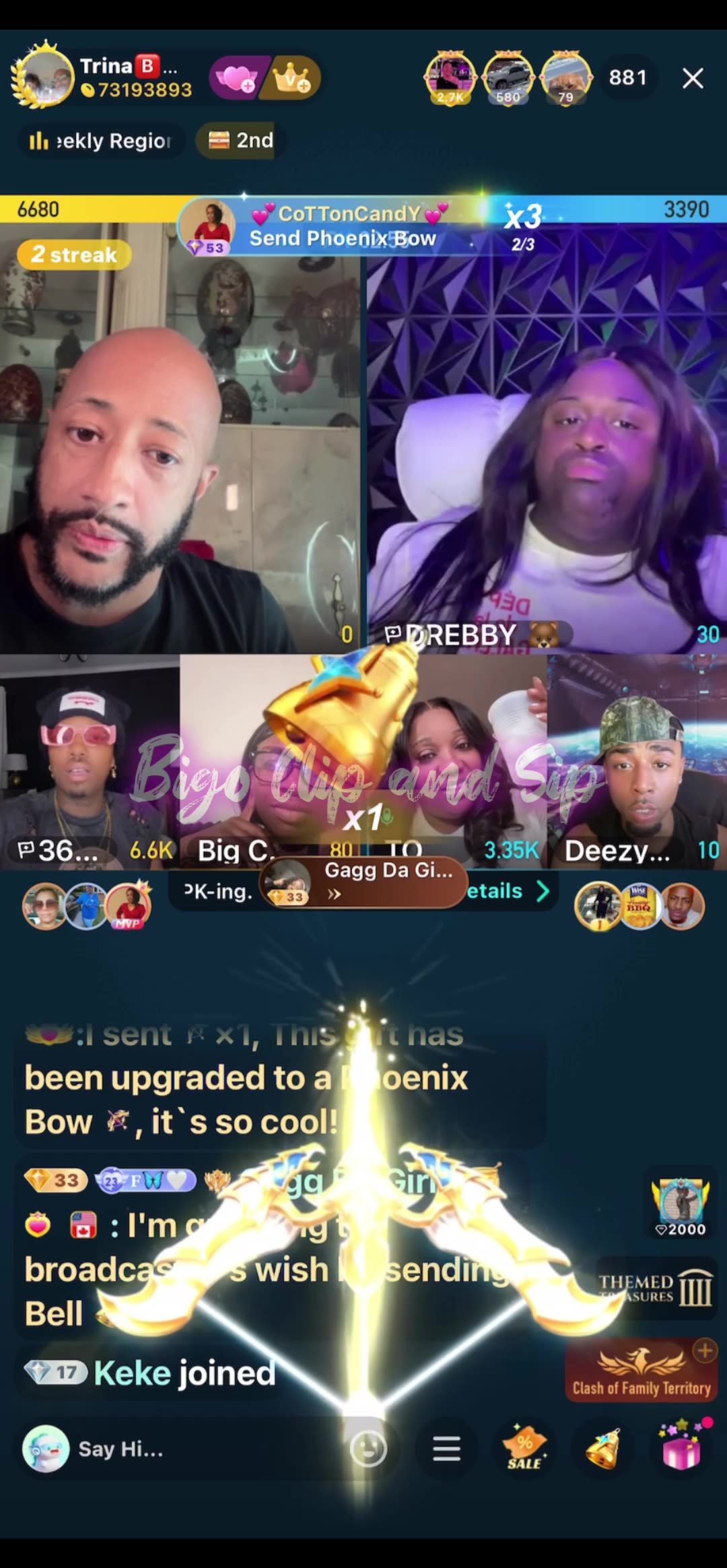 Team PK Supa Chi Deezy DreBaby wants TomiKay n TrinaB to make up 8/30/25 #bigoclipandsip