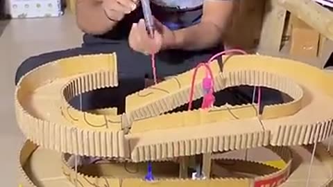 Shocking: Hydraulic bridge science project #viral #science #trending #project #t