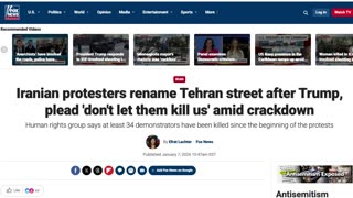 #1039 - Iranian Protestors: Trump a Symbol of Truth. Don't Let Then Kill Us