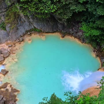 turquoise waterfall