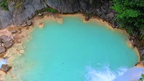 turquoise waterfall