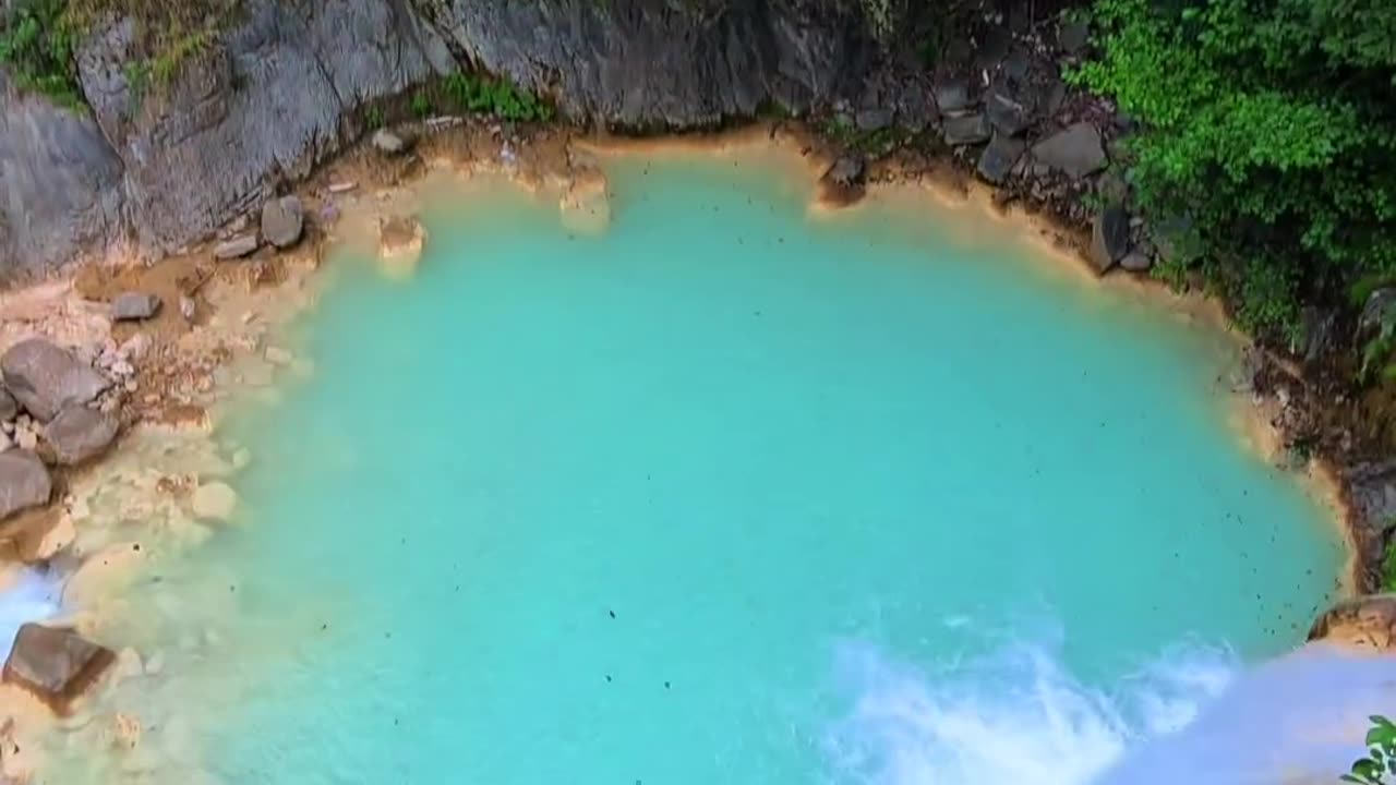 turquoise waterfall