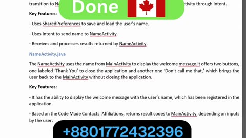 Client Work (Report) | CST2335 Lab 3 Report Mobile Graphical Interface | Algonquin College