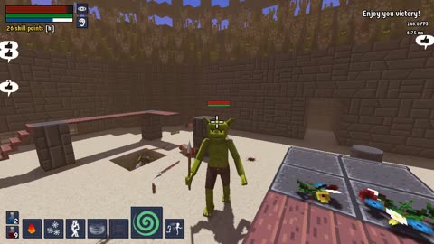 KICKSALOT 0.6.0.02 Arena - Mind controlling Gobzilla declares instant player victory