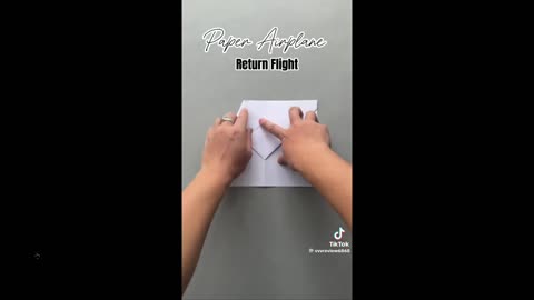 Fold a paper airplane to impress the grandkids and kids - it always comes back