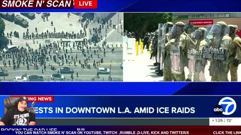LIVE ICE PROTEST DAY #3 ON SUNDAY IN DTLA #PROTEST #LA #DTLA #POLICE