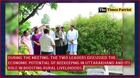 Uttarakhand CM Gifts Home-Produced Honey to Agriculture Minister, Discusses Beekeeping Prospects