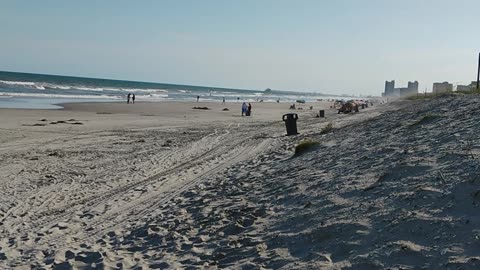 Let's take a look at the ocean at Cherry Grove and a swing bridge