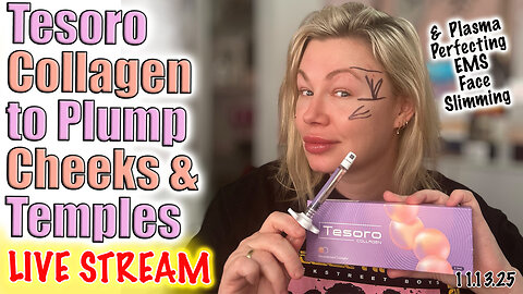 Live Tesoro Collagen to Plump Cheeks and Temples! AceCosm.com and code Jessica10 Saves