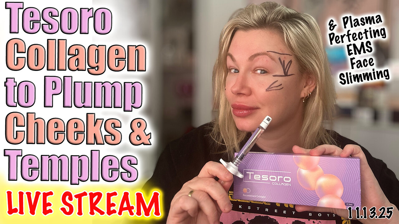 Live Tesoro Collagen to Plump Cheeks and Temples! AceCosm.com and code Jessica10 Saves