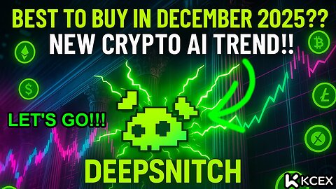 Best Crypto to Buy now December 2025?? Deepsnitch AI Presale (Massive Potential)