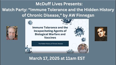 "Immune Tolerance and the Hidden History of Chronic Disease," March 17, 2025