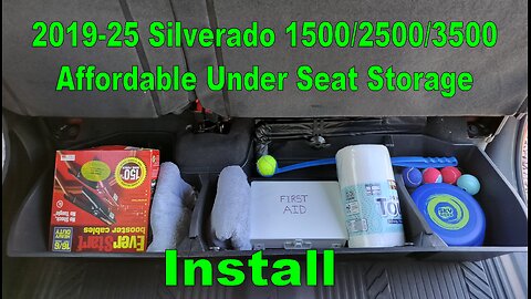 VaultsOnWheels Under Seat Storage for 19-25 Silverado 1500&2500 3500HD(20-25) crew. Install short