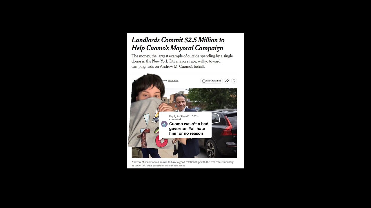 Andrew Cuomo has the SAME Big Money Donors as Trump