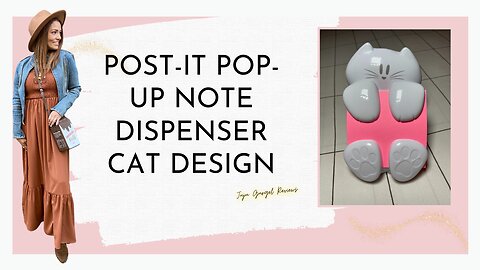 Post it Pop up Note Dispenser Cat Design review