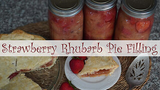 Strawberry Rhubarb Pie Filling Canning Recipe