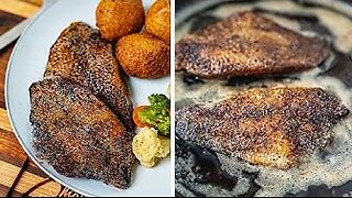 How to Make Blackened Catfish + Hush Puppies | Crispy & Flavor-Packed