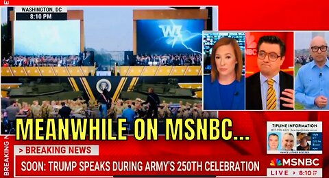 MSNBC disappointed that you’re enjoying this parade and celebrating America…