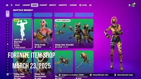 Fortnite Item Shop|March 23, 2025(*New* Let's Get It Started Emote)