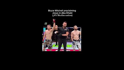 UFC fighter, Bryan Mitchell, praises Christ in front of Muslim crowd!