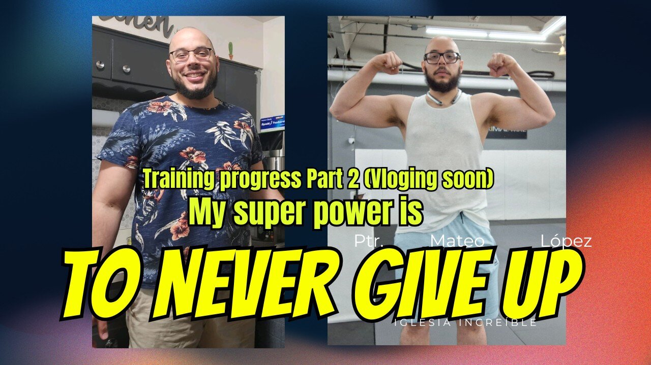 My super power is ti never give up. Training progress part 2. 44 minutes y 59 seconds non stop work out