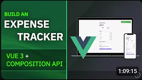 💸 Build a Full Expense Tracker with Vue 3 & Composition API 🔧 | Complete Project Tutorial