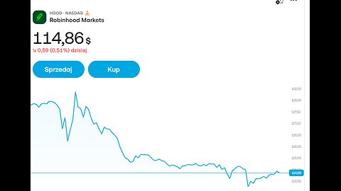Kolejny spadek na giełdzie - Robinhood