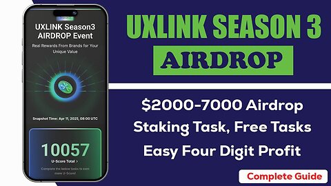 Uxlink Season 3 Airdrop Guide