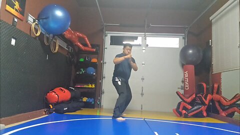 WTD Axe Kick to Crescent Kick sequential