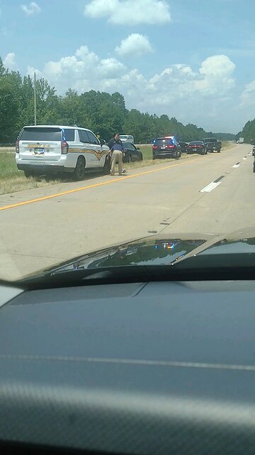 video after the high speed chase that ended near Red Field, Arkansas
