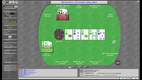 straight flush...(Thank You Hagan For The Action)
