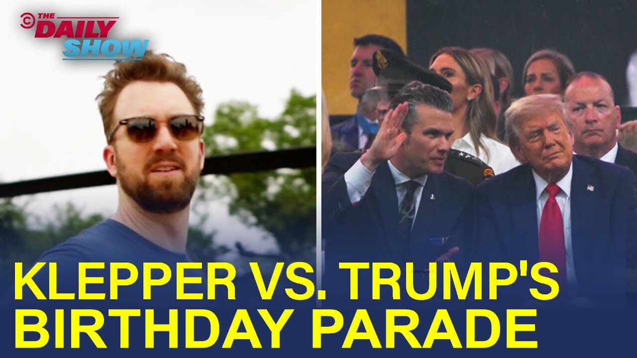 Jordan Klepper Crashes Donald Trump’s Birthday Parade