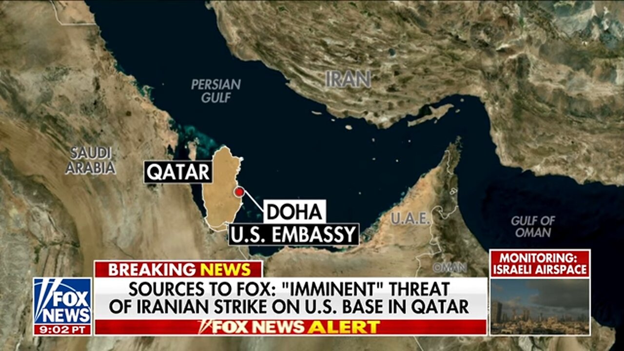 BREAKING: 'Imminent' threat of Iranian strike on US airbase in Qatar