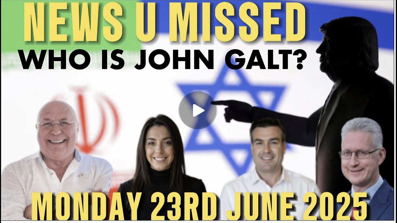 Charlie Ward DAILY NEWS- THE BOMBING OF IRAN, THE COLLAPSE OF THE US/UK EMPIRE. WHO IS John Galt?