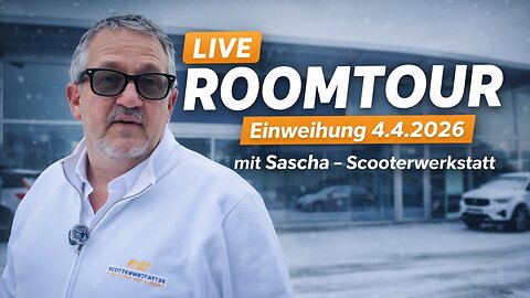 LIVE Roomtour: Sascha zeigt die neue Scooterwerkstatt vor der Eröffnung 🔴 #escooter #ebike #swexa