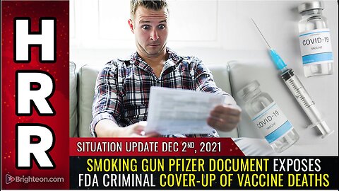 "Pfizer Document Reveals FDA's Alleged Cover-Up of Vaccine-Related Deaths"
