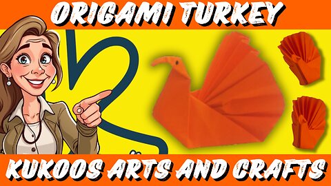 Origami Turkey Version 2 | Elegant Paper Folding for Thanksgiving & Decor