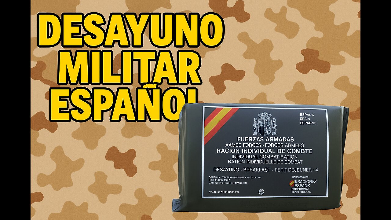 RACION DESAYUNO EJERCITO ESPAÑOL MENU 4
