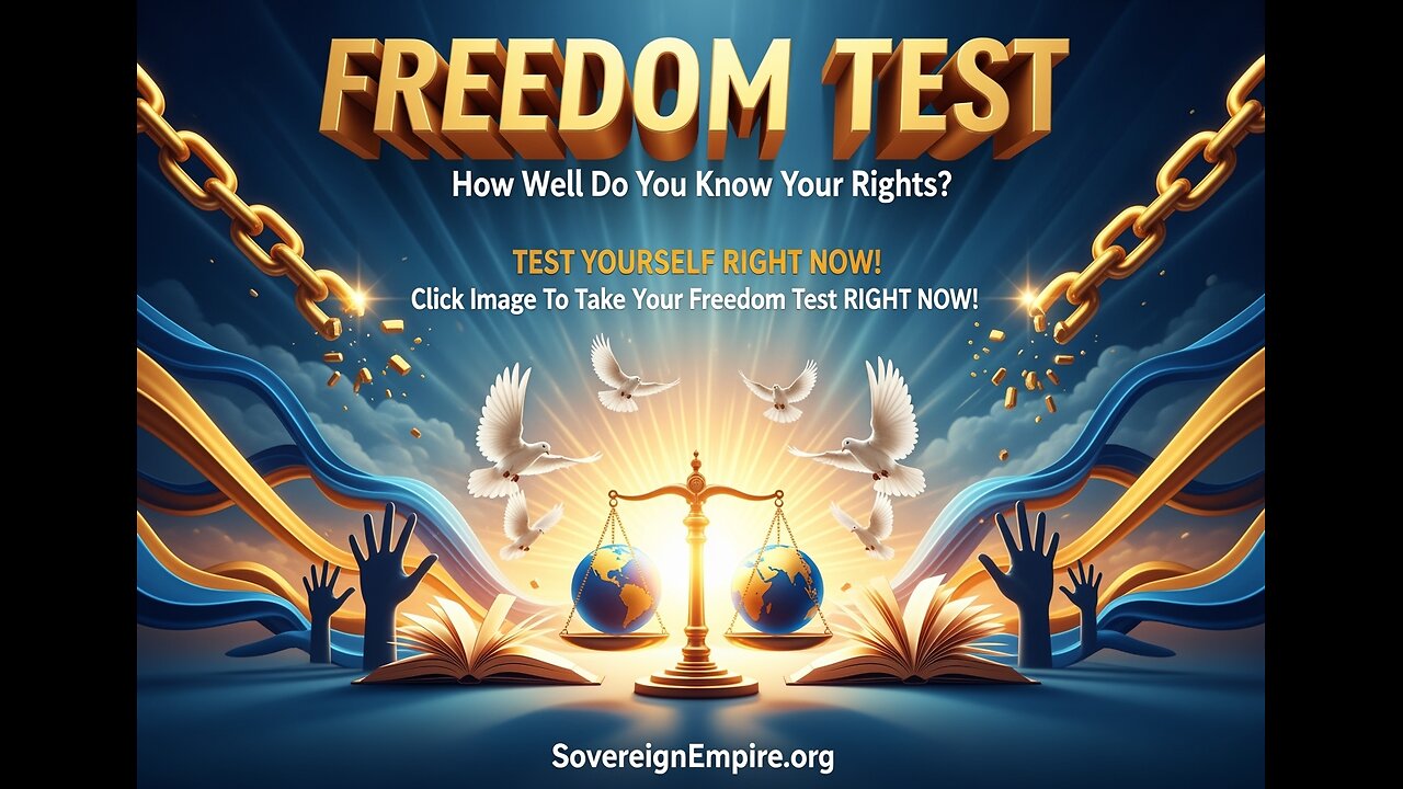 What EXACTLY Are Freedom & Unregistered, Unincorporated Sovereign Law Rights! FREEDOM TEST!