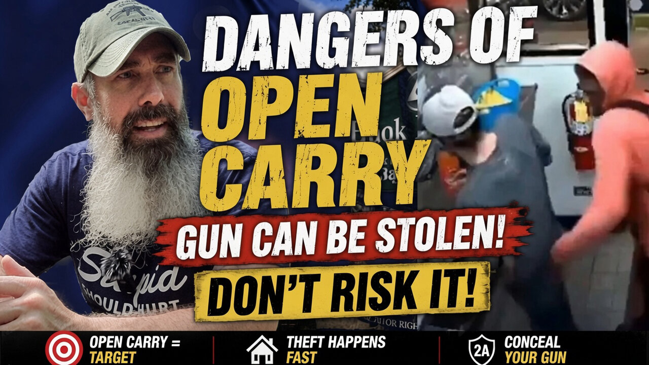 Another "Open Carry" Loses His Gun - Don't Do This!