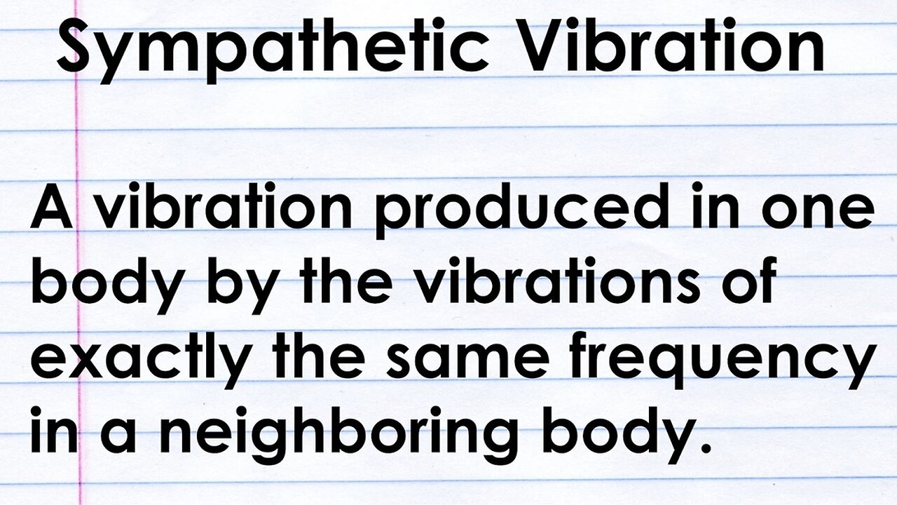 SYMPATHETIC VIBRATORY PHYSICS - King Street News