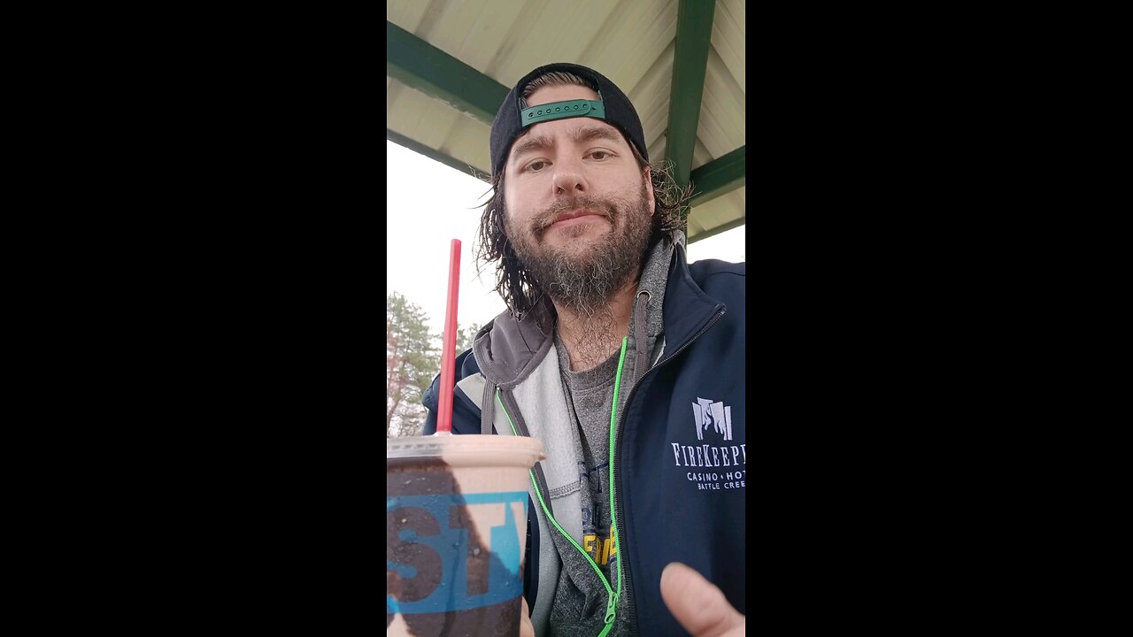 ASMR trying a mint frosty from wendys!