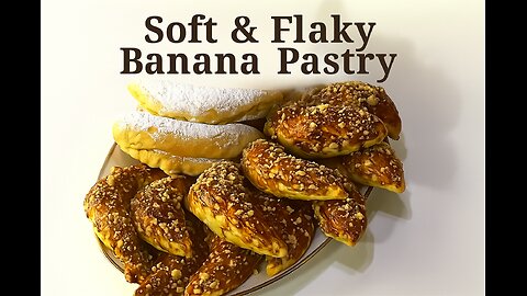 Soft & Flaky Banana Pastry – A Delicious Treat🍌🥐✨