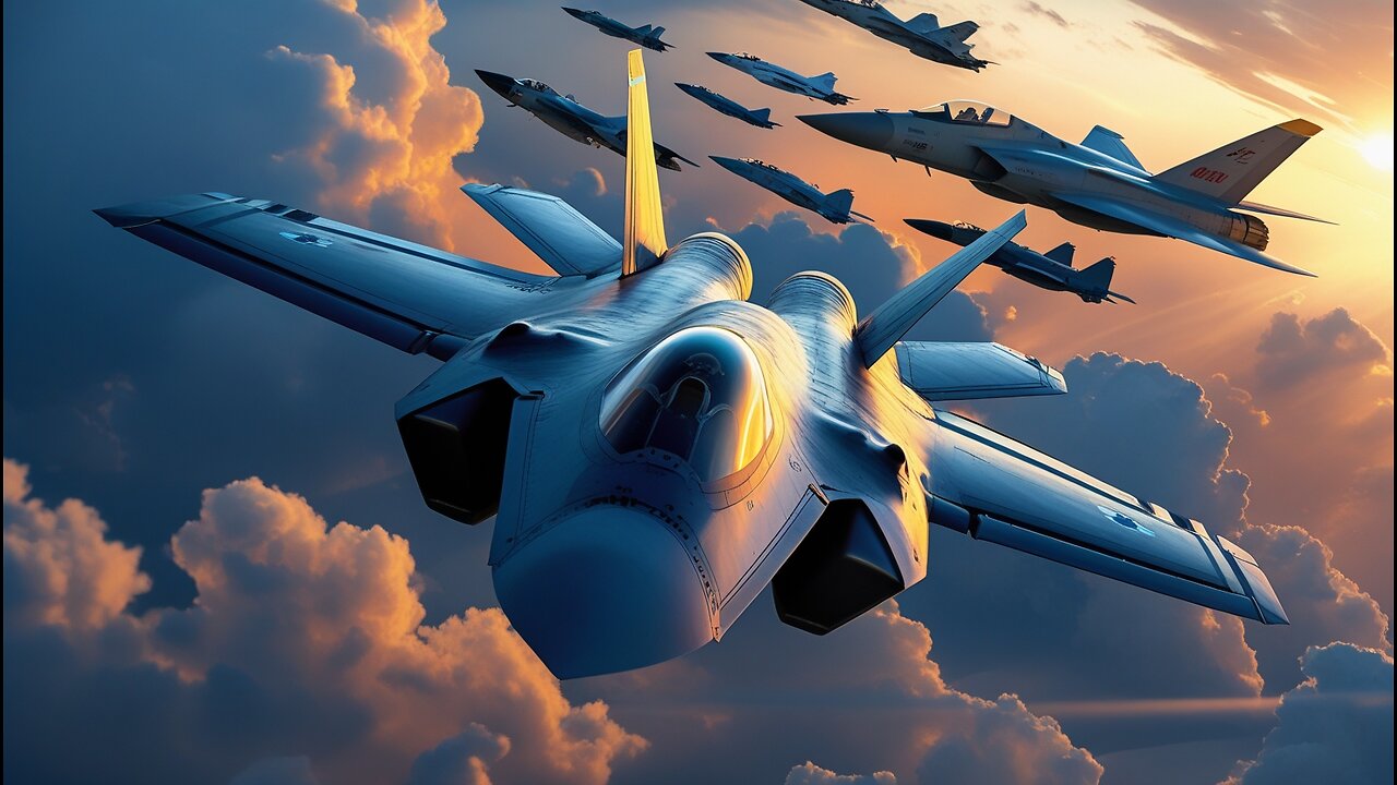 Evolutionary transformation of jet fighters.